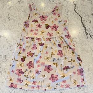 H&M Kids sleeveless Dress with Pink Floral Pattern 2T